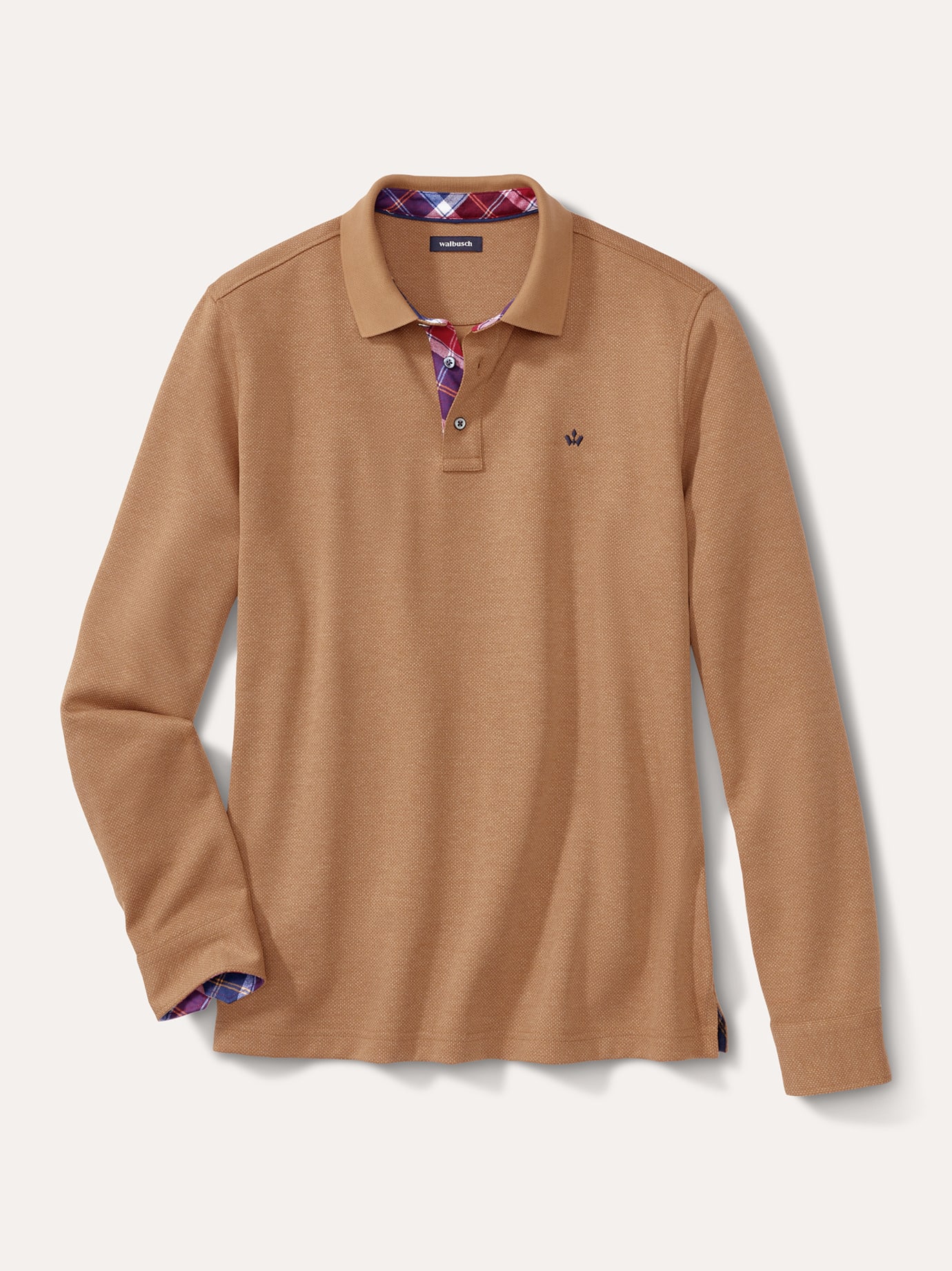 Walbusch Herren Premium Polo Shirt Supersoft Beige