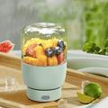Spremiagrumi elettrico senza BPA con cannuccia e due coperchi, frullatore portatile, grande capacità, spremiagrumi wireless, macchina per succhi freschi multifunzionale per frullati e frullati.