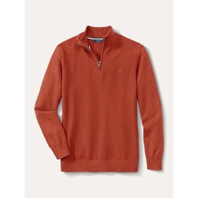 Walbusch Herren Struktur-Troyer Herbstlaub Orange Image