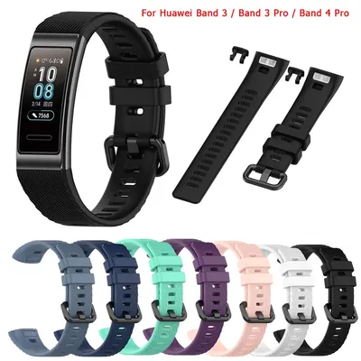 Original Silikon Armband Für Huawei Band 3/Band 3 Pro TER-B09 Armband Weiche Mode Strap Armband Für Band 4 Pro TER-B29S Image