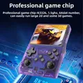 2025 Nuova console di gioco portatile R40S PRO da 256 GB con joystick, oltre 30000 giochi retrò, sistema operativo Linux, guscio trasparente, lettore MP4, regalo per bambini