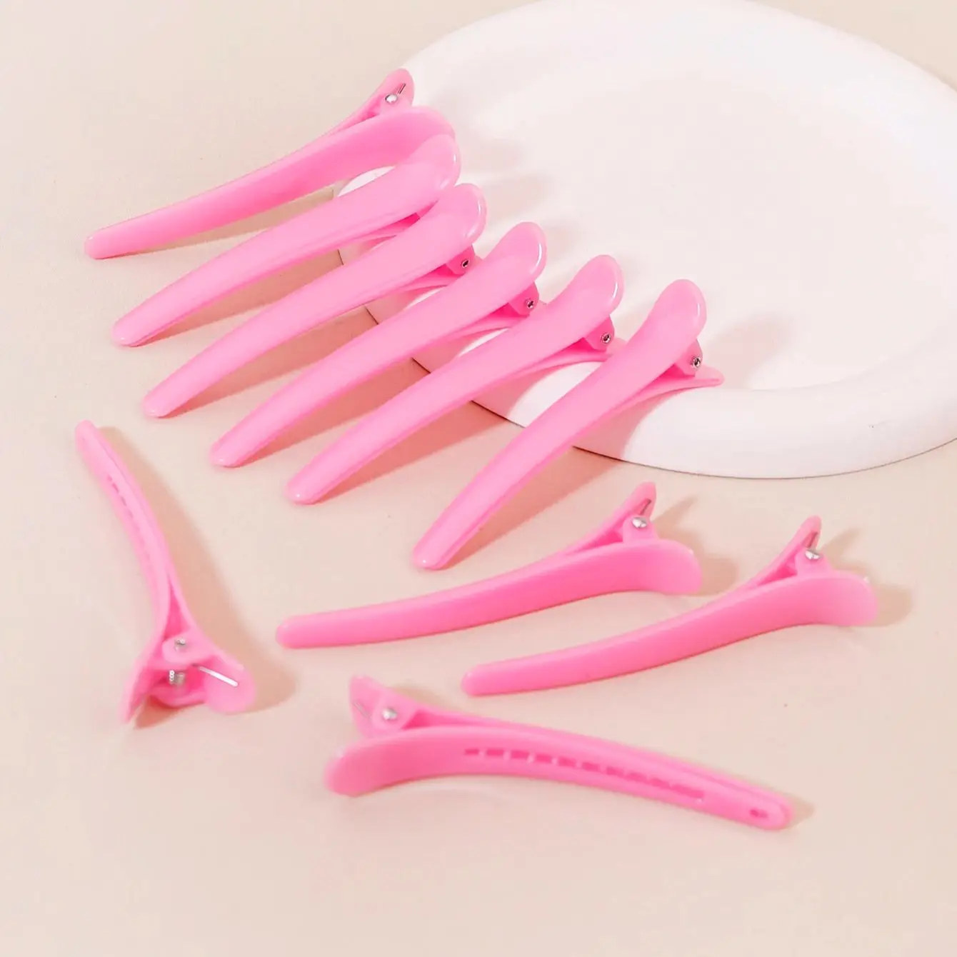 10 Teile/satz Kunststoff Rand Clip Haarnadel Zubehör Ente Schnabel Clip Haarnadel Haar Styling Werkzeuge Für Haar Zubehör Image