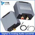 Convertitore audio digitale-analogico DAC Ottico SPDIF Toslink Ingresso coassiale a L/R RCA Jack da 3,5 mm Uscita amplificatore per cuffie