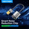 Vention Scheda audio esterna USB Adattatore audio da USB a 3,5 mm con microfono per PC portatile MacBook PS5 Scheda audio per cuffie da gioco