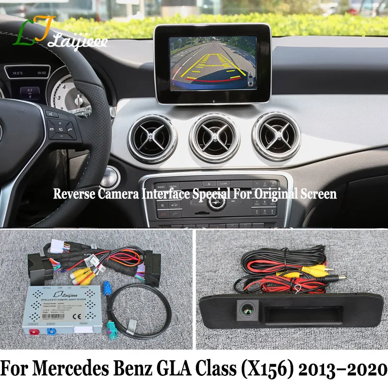 Rückfahrkamera-Kit für Mercedes Benz GLA-Klasse X156 2013–2020 OEM-Bildschirm/Plug-and-Play HD-Nachtsicht-Front-Rückfahrkamera Image