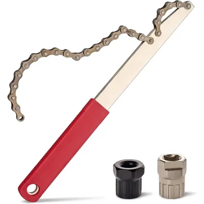 Bike Freewheel Removal Tool with Chain Whip and Bicycle Sprocket Removal Tools, Bicycle Cassette Lock Ring Removal