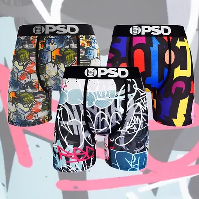Neue Herren-Sport-Boxershorts, 1 Stück, Polyester-Unterwäsche, schnell trocknend, atmungsaktiv, bequem, elastischer Bund, S-XXL Image