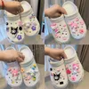 12 Stück Sanrio Zubehör Schuh Charms Schnalle Anime Kuromi Cinnamoroll Hello Kitty Melody Cartoon DIY Kombination Geschenk für Crocs