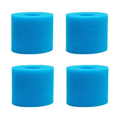4 PCS Pool Filter Cartridge for Type H,Replacement Swimming Pool Filter Foam Sponge Filter Cartridges for Intex Type H