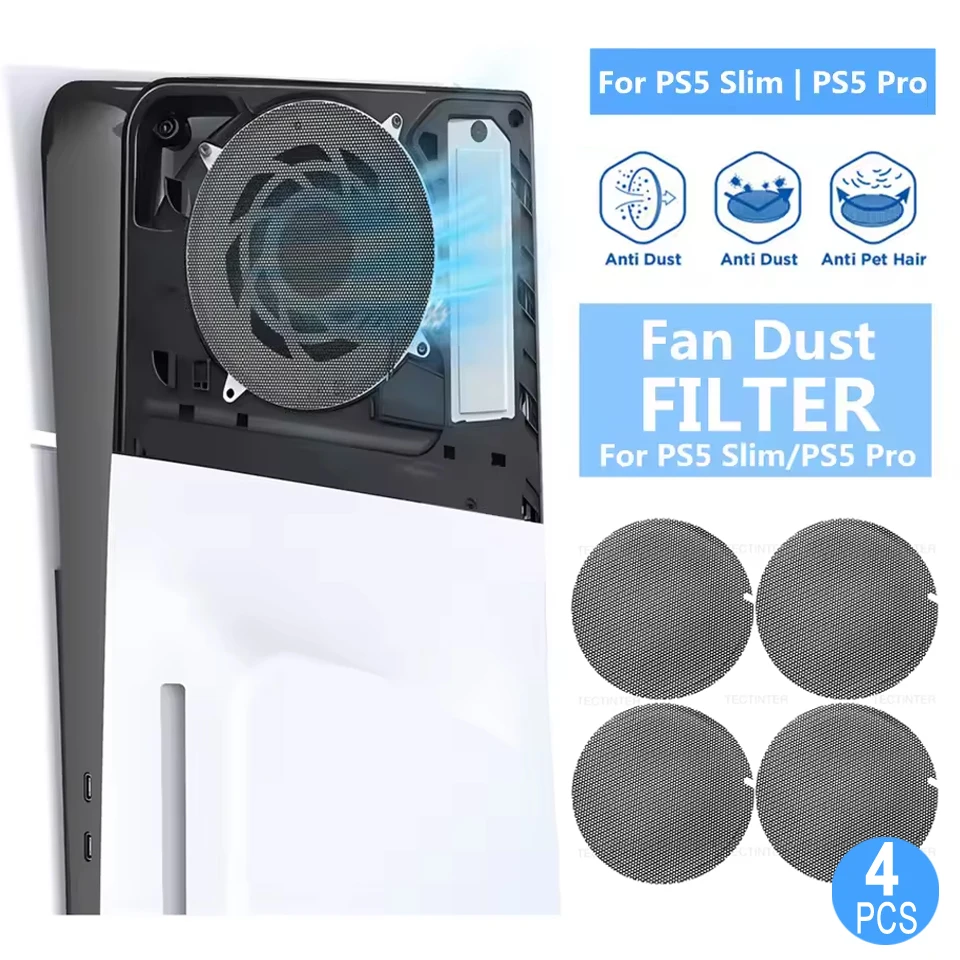 Dust Filter Dustproof Mesh Case for PS5/Slim/Pro Console Easy Cleaning Protection Cover for PlayStation 5 Game Accessories