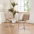 Ensemble de 2 chaises de salle à manger médiévales nordiques, siège rembourré en PU, pieds en bois de hêtre, chaises de bureau pour salle à manger, chambre à coucher, balcon, Restaurant