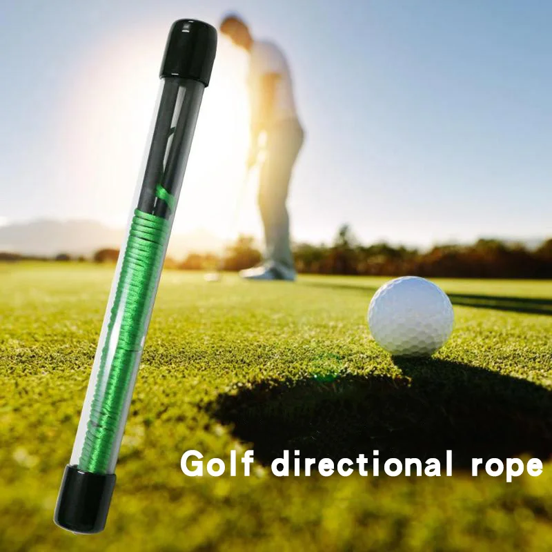 Golf Ausrichtung Sticks Langlebige Praxis Training Aids Richtung Pegs Golf Putting Trainer Glas Faser Seil Golf Sport Liefert Image