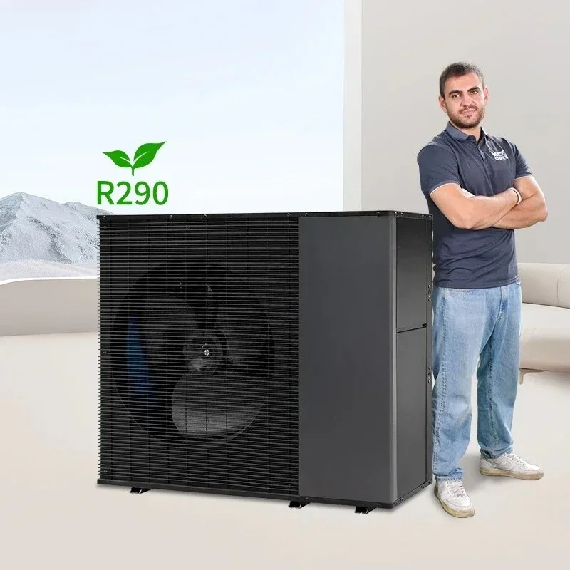 R290 75 ° C OEM 12 kW Voll-Gleichstrom-Wechselrichter zur Luft-Wasser-Wärmepumpe, Heizung, 5 Jahre Garantie mit WiFi SG Image