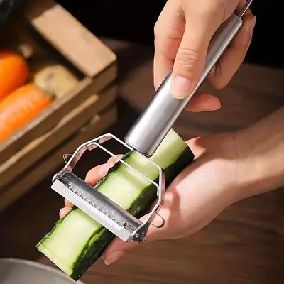 Kitchen Multifunction Peeler Grater Julienne Peeler Vegetable Fruit Peeler Stainless Steel Potato Slicer Shredder Kitchen Tool