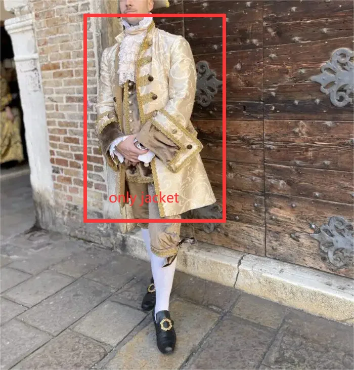 1770er Jahre French Court Retro Barock Rokoko Luxus Herren Kostümjacke Nur Jacke Image