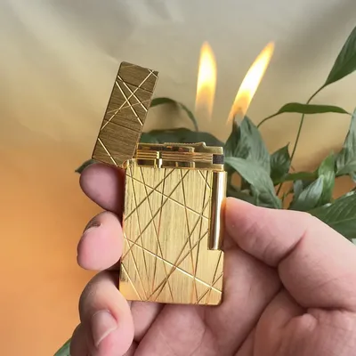 Luxury pure copper lighter, new ray style, loud sound, men's gift, gas refill, gift consumables