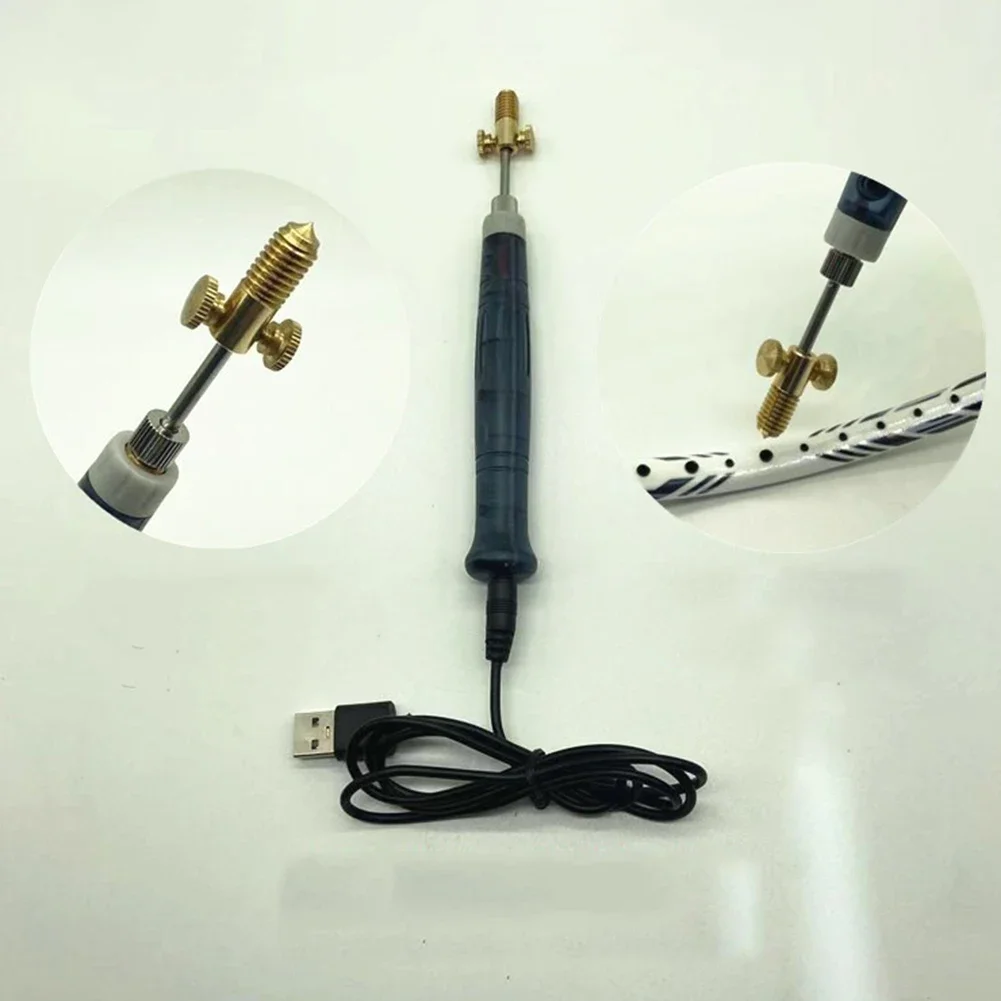 Badminton Racket Pliers String Clamp Soldering Iron USB Powered Portable Grommet Eyelet Plier Badminton Repair Tools