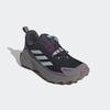 Wanderschuh ADIDAS TERREX "TERREX TRAILMAKER 2 GORE-TEX SPEED LACE", Gr. 40, core schwarz, grau two, preloved violet, Textil, Synthetik, sportlich, Schuhe, wasserdicht