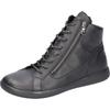 Sneakerboots WALDLÄUFER "H-CLOE", Damen, Gr. 6,5, schwarz, Nappaleder, unifarben, casual, Schuhe, Schnürboots, Bequemschuh, Reißverschlüsse, in Komfortweite H