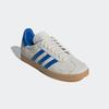 Sneaker ADIDAS ORIGINALS "GAZELLE", Gr. 42,5, aluminium, blau, gum 3, Leder, Synthetik, sportlich, Schuhe