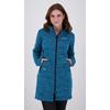 Strickfleecejacke DEPROC ACTIVE "ELMSDALE LONG WOMEN", Damen, Gr. 44 (L), blau, 100% Polyester, casual, Langarm mit verstellbarem Klettverschluss, Jacken, auch in Großen Größen erhältlich