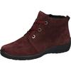 Winterboots WALDLÄUFER "HESNA", Damen, Gr. 4,5 (37,5), rot (bordeaux), Veloursleder, unifarben, sportlich, Schuhe, Stiefelette, Schnürboots in Komfortweite H = sehr weit