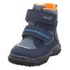 Winterboots SUPERFIT "HUSKY1 WMS: mittel", Kinder, Gr. 23, blau (blau, orange), Textil, casual, Schuhe, Snowboots mit wasserdichtem GORE TEX, Größenschablone zum Download