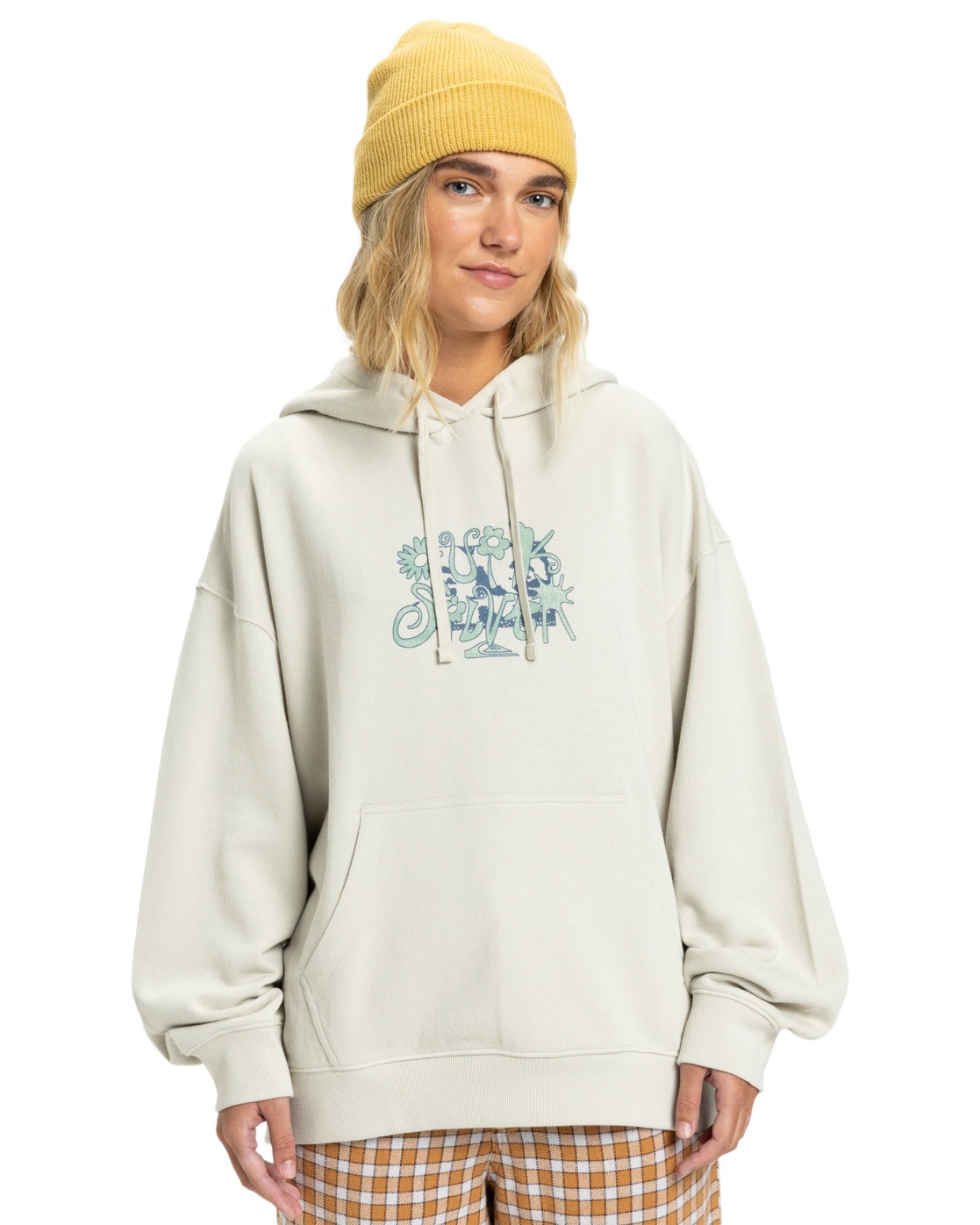 Kapuzensweatshirt QUIKSILVER "Standard", Damen, Gr. XS, moonstruck, 100% Baumwolle, Sweatshirts