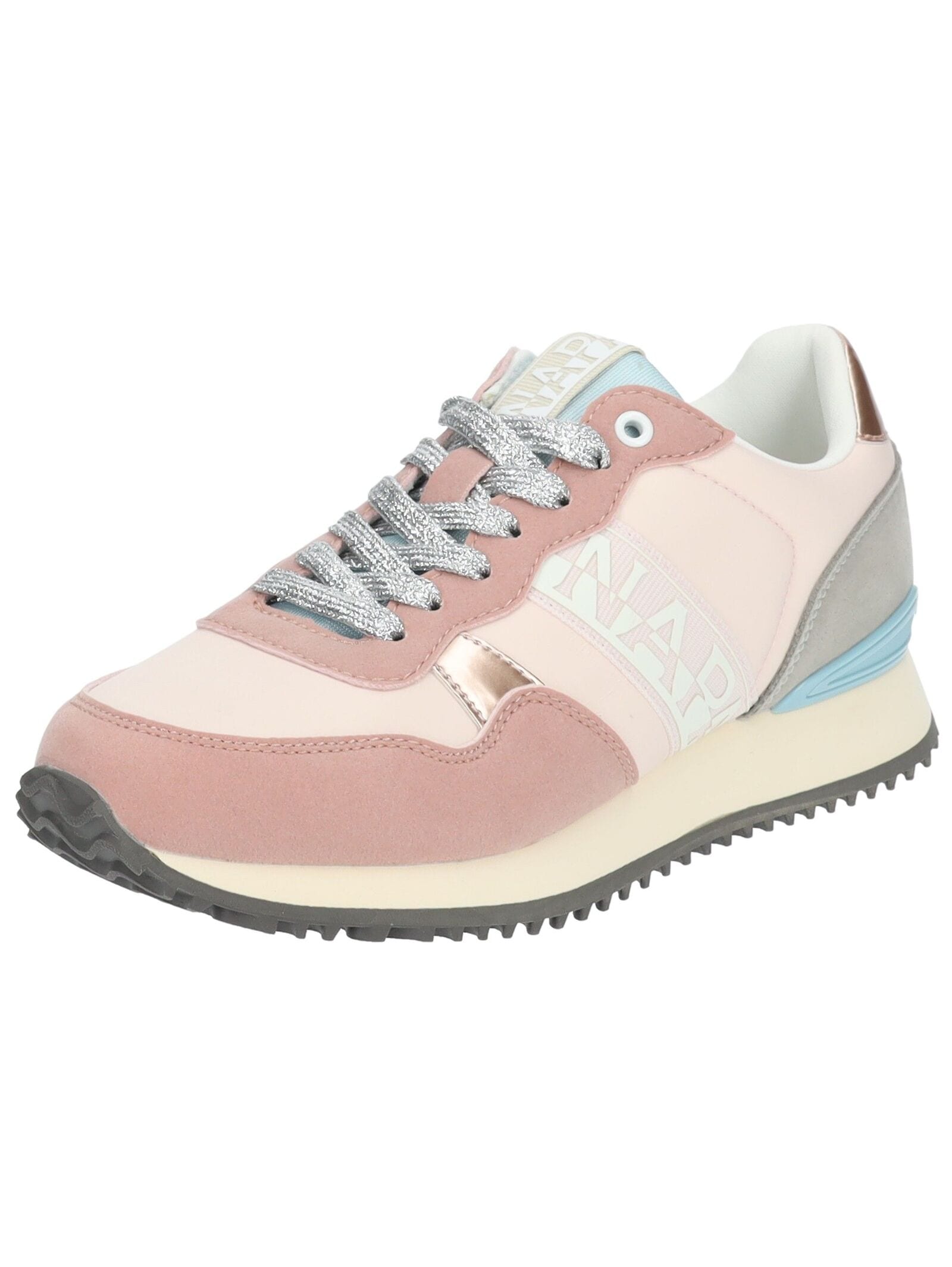 Sneaker NAPAPIJRI "Napapijri Sneaker Lederimitat/Textil", Damen, Gr. 37, rosa (hellpink), Lederimitat, Textil, Schuhe Sneaker