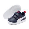 Sneaker PUMA "COURTFLEX V2 V INF", Gr. 20, bunt (peacoat, high risk rot), Synthetik, Synthetik, unifarben, sportlich, Schuhe, mit Klettverschluss für Kleinkinder