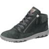 Sneakerboots WALDLÄUFER "H-TERESA", Damen, Gr. 6 (39), grün (dunkelgrün), Veloursleder, Nappaleder, unifarben mit Farbeinsatz, sportlich, Schuhe, Schnürboots, Stiefelette, Bequemschuh in Komfortweite H (= sehr weit)