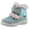 Winterboots SUPERFIT "HUSKY WMS: Mittel", Kinder, Gr. 26, mintgrün, grau, Veloursleder, Polyester, casual, Schuhe, Klettstiefel mit wasserdichtem GORE TEX, Größenschablone zum Download