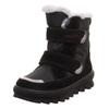 Winterstiefel SUPERFIT "FLAVIA WMS: Mittel", Kinder, Gr. 34, schwarz, Veloursleder, Polyester, Leder, casual, Schuhe, Stiefel mit wasserdichtem GORE TEX, Größenschablone zum Download