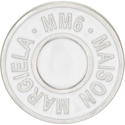 Round Logo Enamel Pin - Metallic - MM6 by Maison Martin Margiela Brooches