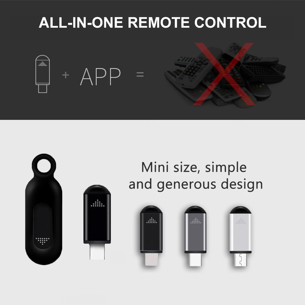Télécommande pour Smartphone, Blasters IR de Type C, transmetteur infrarouge intelligent universel, adaptateur de contrôle par application pour climatiseur TV