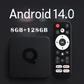 8K Android 14.0 TV Box WiFi 2.4G/5G Bluetooth 5.2 Controllo vocale Smart Media Player NETFLIX YouTube Google Play HDR10 Set Top Box