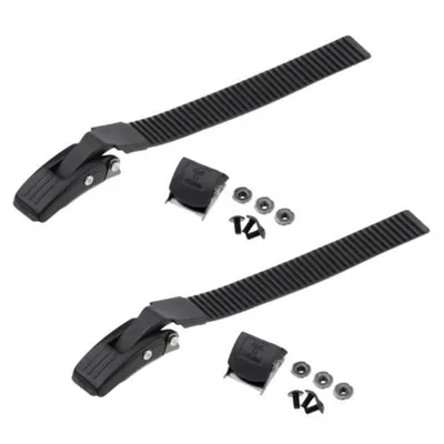 2 Sets Roller Skates Strap Fastening Straps Inline Skate Strap Buckle With Clamp Screws Nut Replacement