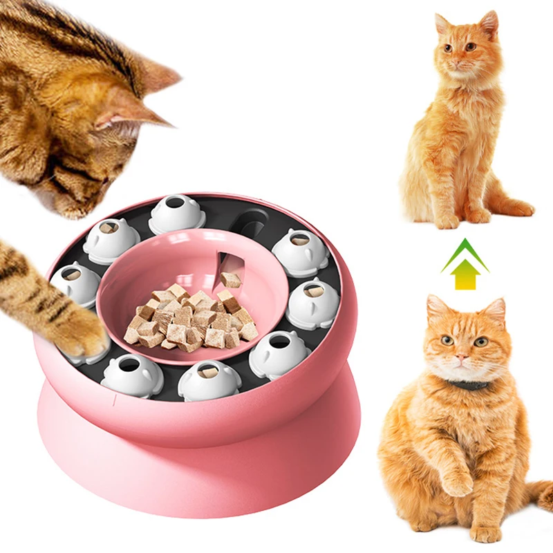 Beliebte Puzzle Multifunktionale Katze Liefert Undichte Slow Food Schüssel Katze Selbst-Hi Interaktives Spielzeug Haustier Katze Liefert