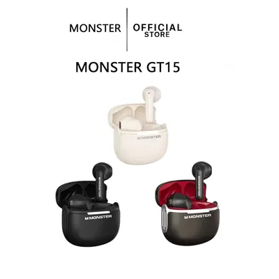MONSTER-GT15 Kabellose Bluetooth-Kopfhörer, Musik, Sport- und Gaming-Kopfhörer, langlebige Stereo-Akkulaufzeit Image