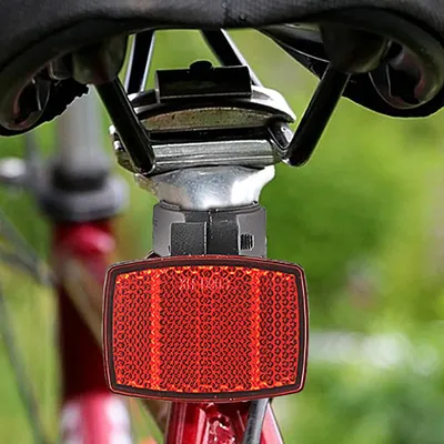 Front Rear Bike Bicycle Reflector Set Red White Mounting Bracket Bike Safety Caution Reflector Disc Bicycle Accessories