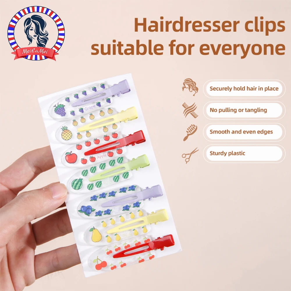 10-teiliges Set rosa spurlose Haarspangen, Haarwäsche-Haarspangen, seitliche Pony-Clips, Stirnband-Zubehör, Haar-Accessoires Image