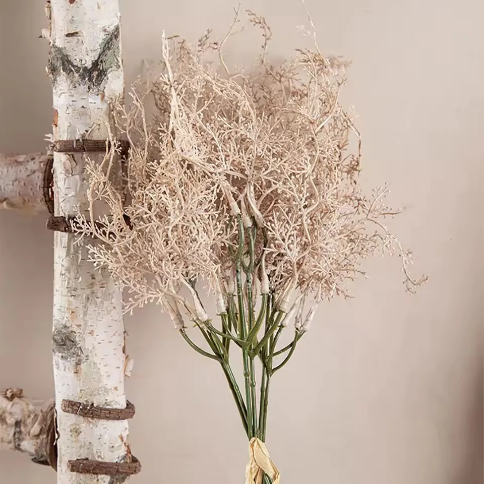 Gras Künstliche Pflanzen Pampas Nude Bouquet Für Zuhause Hochzeit Dekoration Party Raum Dekor DIY Blume Wand Gefälschte Pflanzen Weizen Image