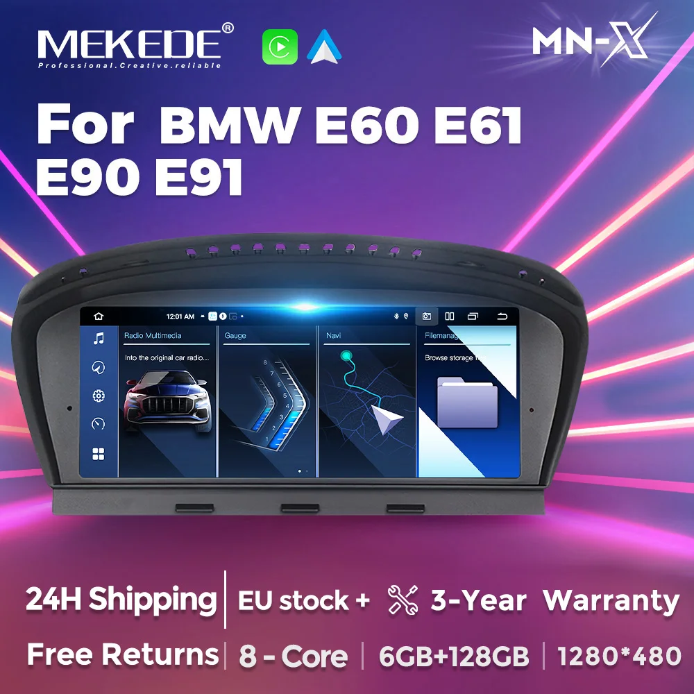 MEKEDE Android 14 Auto-Multimedia-Player für BMW 3er E60 E61 E63 E64 5er E90 E91 E92 E93 CCC CIC DSP Carplay Autoradio Image