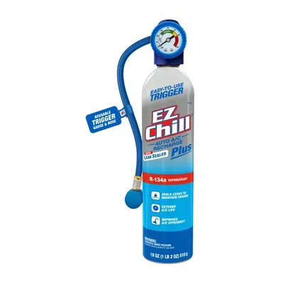 EZ Chill R-134a Auto AC Recharge Kit with Leak Sealer Plus - 18 OZ