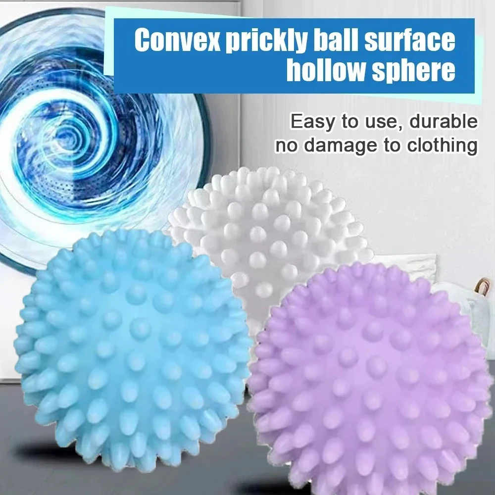 4PCS PVC Wiederverwendbare Trockner Bälle Umweltfreundliche Wäsche Weichspüler für Hause Kleidung Reinigung Zubehör Maschine Sicher Image