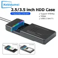 Custodia per HDD da 3,5 '' 2,5'' Adattatore SATA a tipo C Custodia per disco rigido esterno Disco SSD da 3,5 pollici Fino a 6 Gbps Scatola HDD da 18 TB per PC