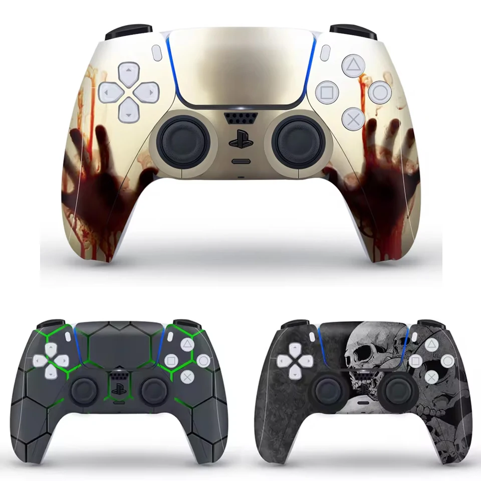 Vinyl Skin Sticker Decal For PS5/Pro/Slim Controller Gamepad Protective Case Cover Skin For PlayStation 5 Gaming Accessories