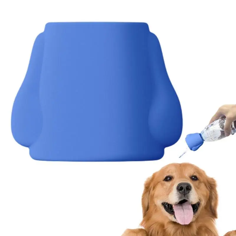 Tragbare Haustier Silikon Dusch kopf kappen Spray Hund Dusche Wasser flaschen verschlüsse Sprinkler Wassers prüher Haustier Dusche Reinigungs mittel