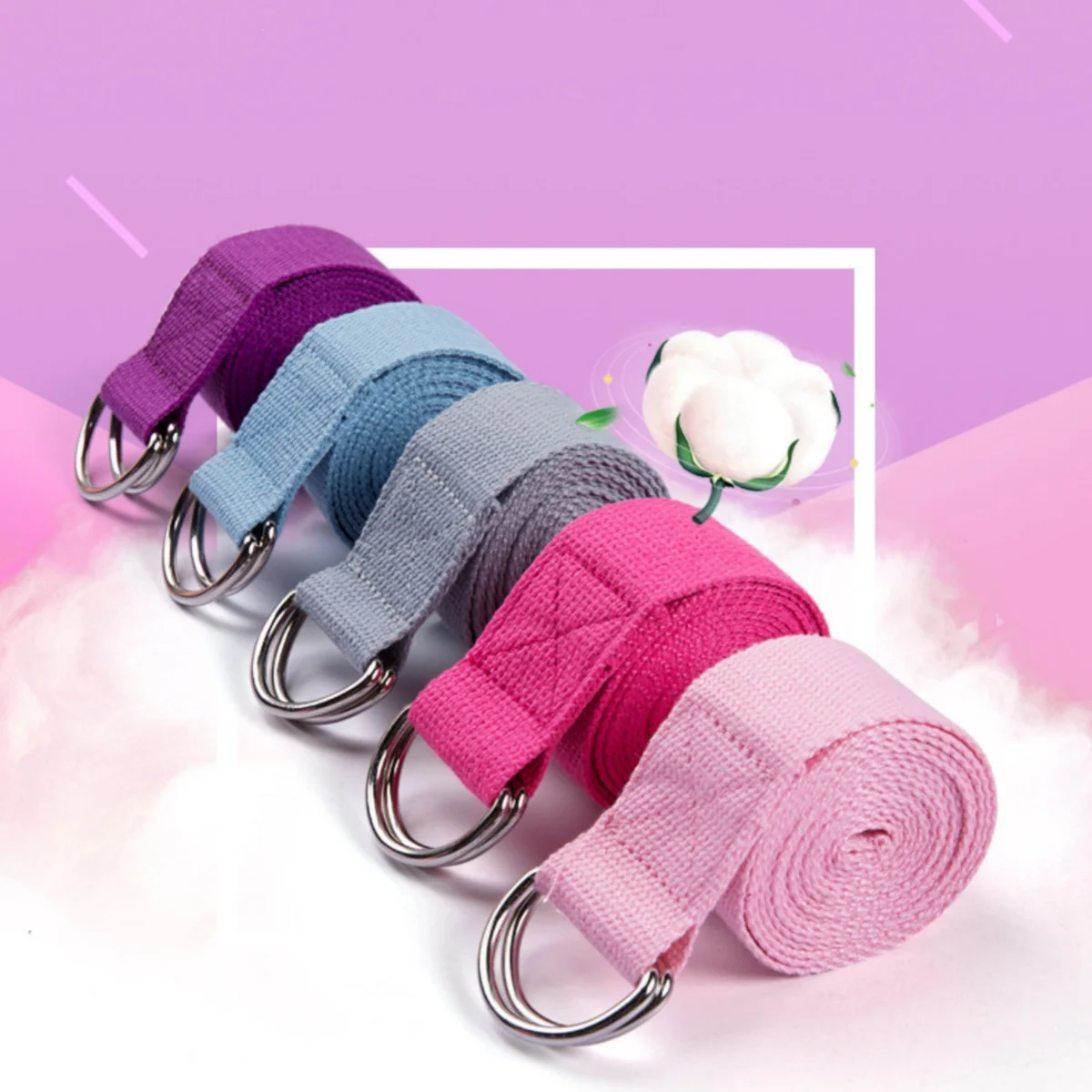 1PCS Yoga Stretching Band Yoga Seil Anti Stretching Bewegung Stretching Band Erweiterte 183 Yoga Stretching strap Image