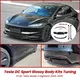 Per Tesla Modello 3 Highland 2024 2025 Nero Lucido e Carbonio Paraurti Anteriore Labbro Diffusore Posteriore Spoiler Gonna Laterale DC Auto Body Kit